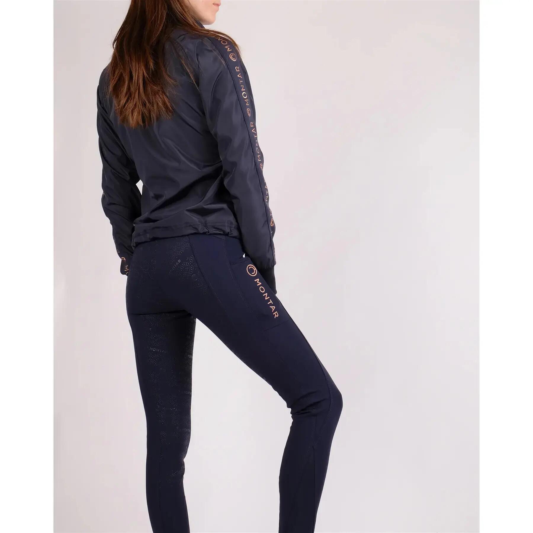 Pantaloni da equitazione full grip da donna Montar Michelle 4/4