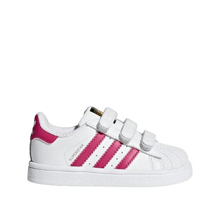 Chaussures adidas Superstar CF I Blanc/Rose