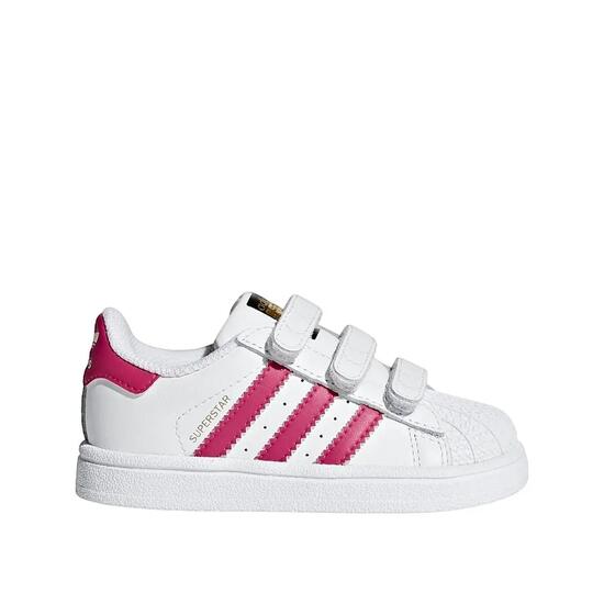 Chaussures adidas Superstar CF I Blanc/Rose