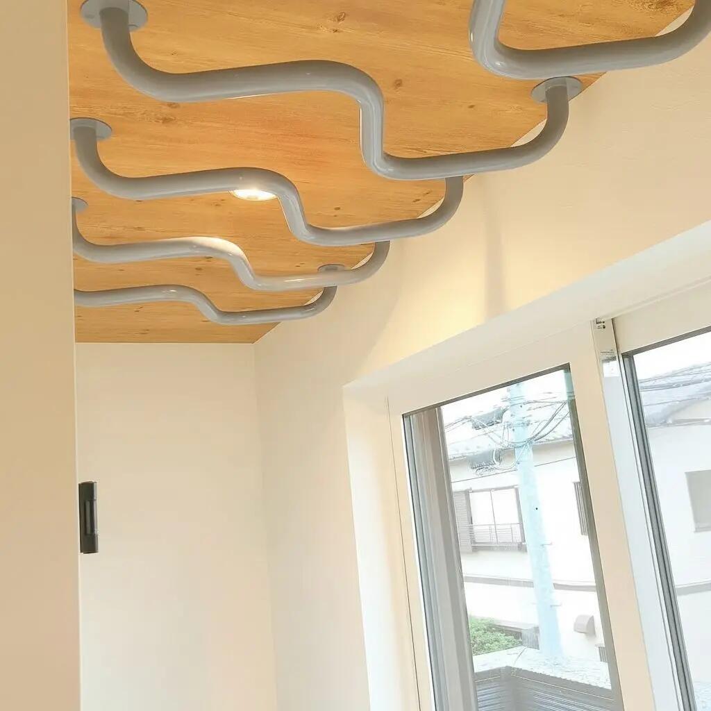 Barre de Traction Gymnastique Incurvée Mur et Plafond 7/7