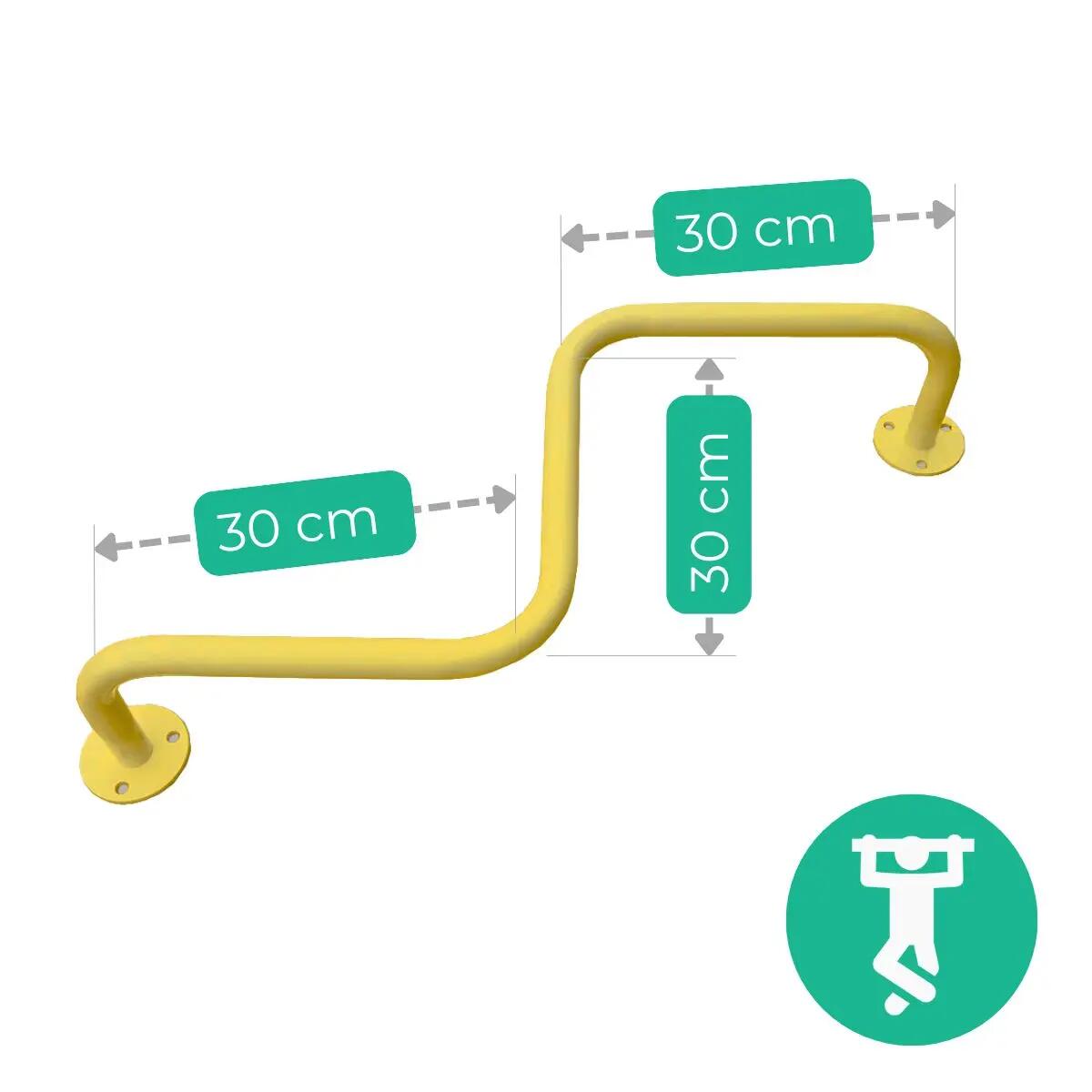 Bară de Tracțiuni Gimnastică Curbată pentru Perete și Tavan 4/7