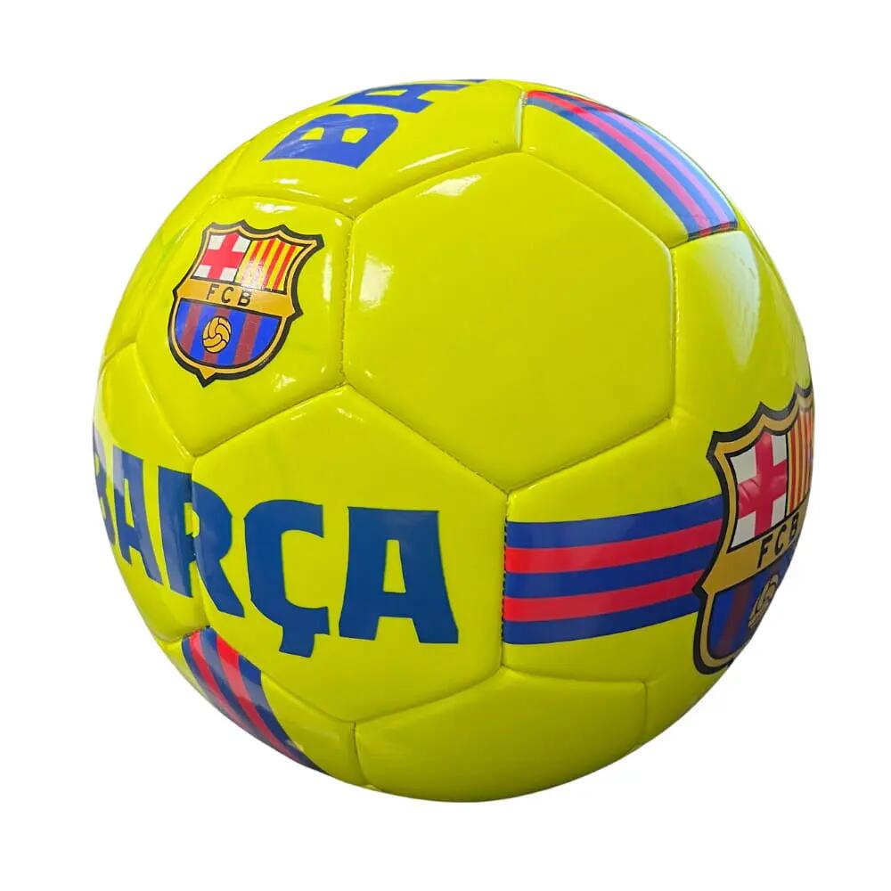 Balón Fútbol FC Barcelona Amarillo Fluor Talla 5- JBB1020 2/6