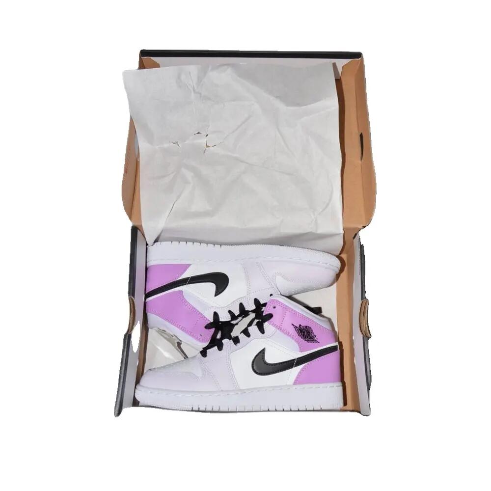 Schoenen - basketbal - unisex - air jordan 1 mid - barely grape 9/9