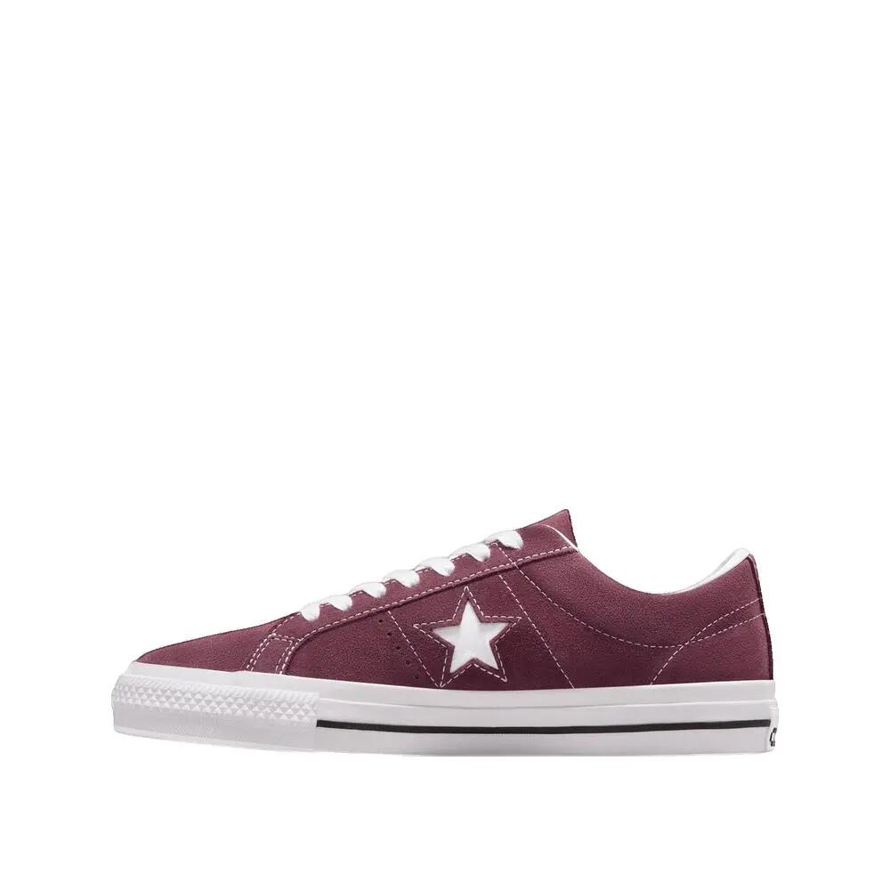 Scarpe da skate Converse One Star Pro Suède Bourgogne 2/3