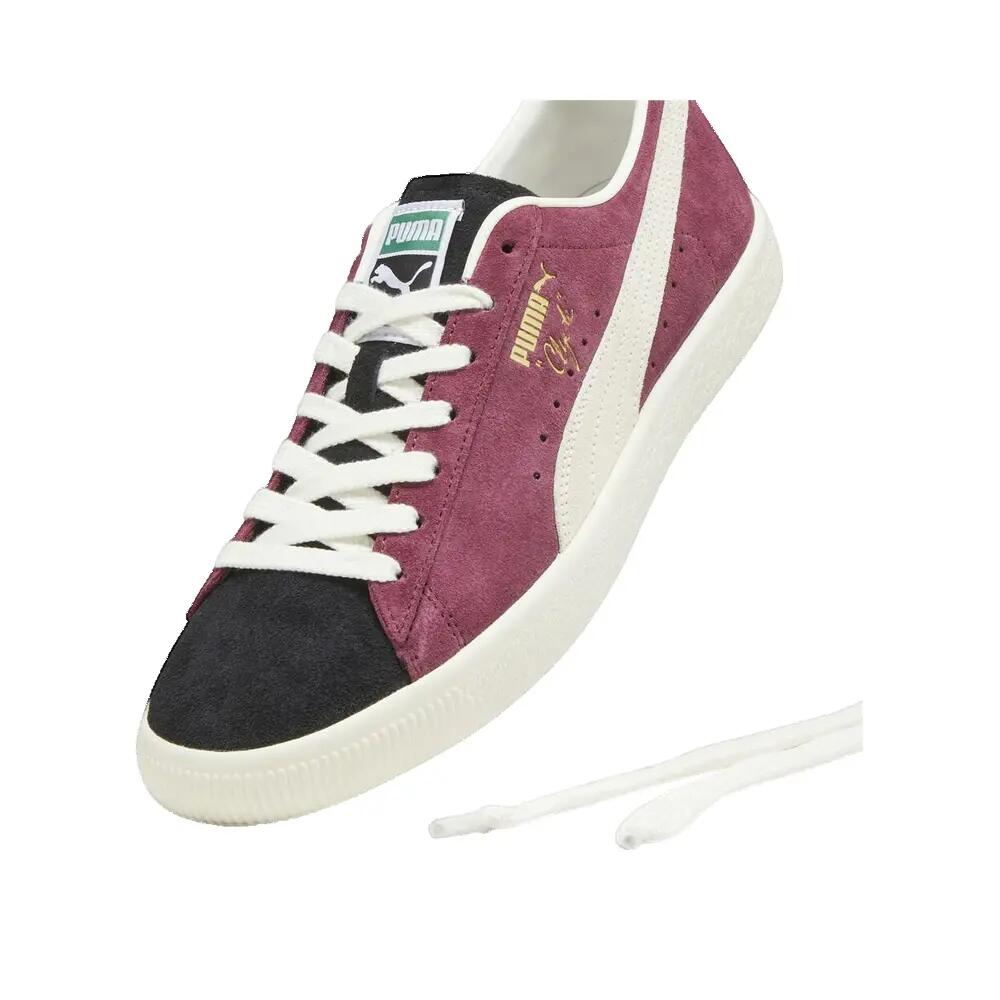 Chaussures PUMA Clyde OG Cuir Suédé Rouge 2/5