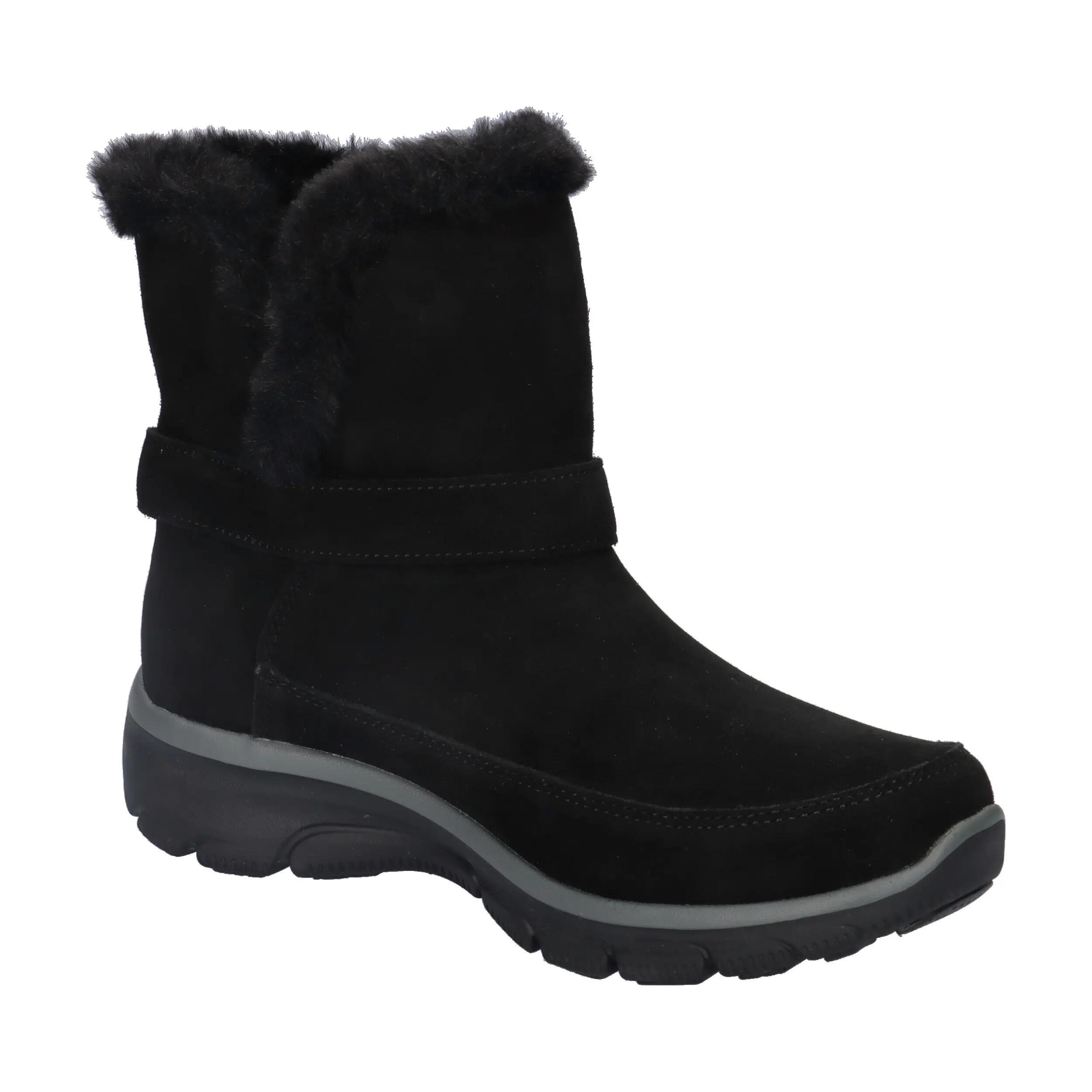 Botas Planas Mujer Skechers Easy Going - Dreamers Luxe Vis Negro 8/14