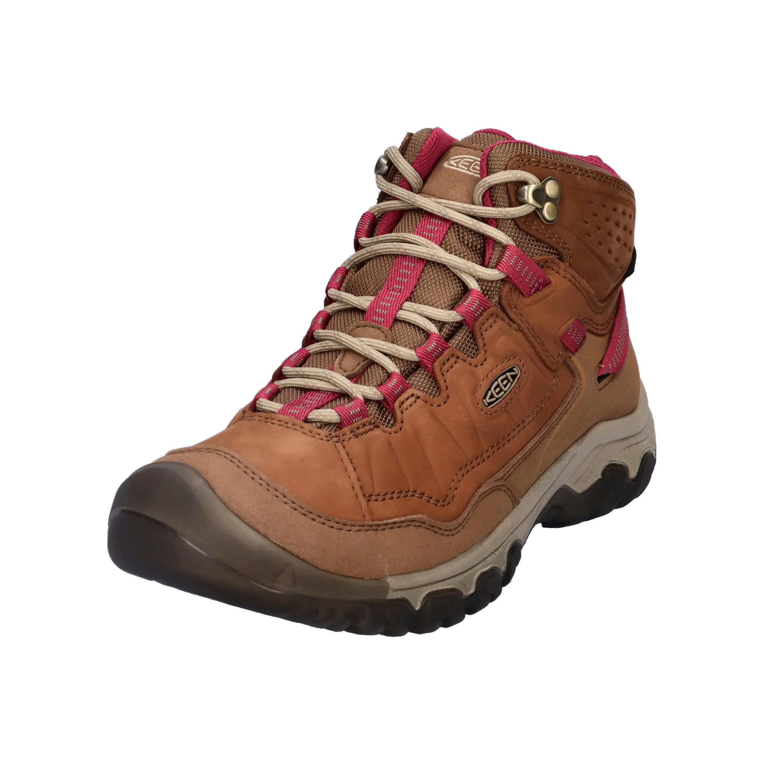 Dames TARGHEE IV MID WP W Wandelschoenen Bisonbruin/Beaujolais-rood 4/14