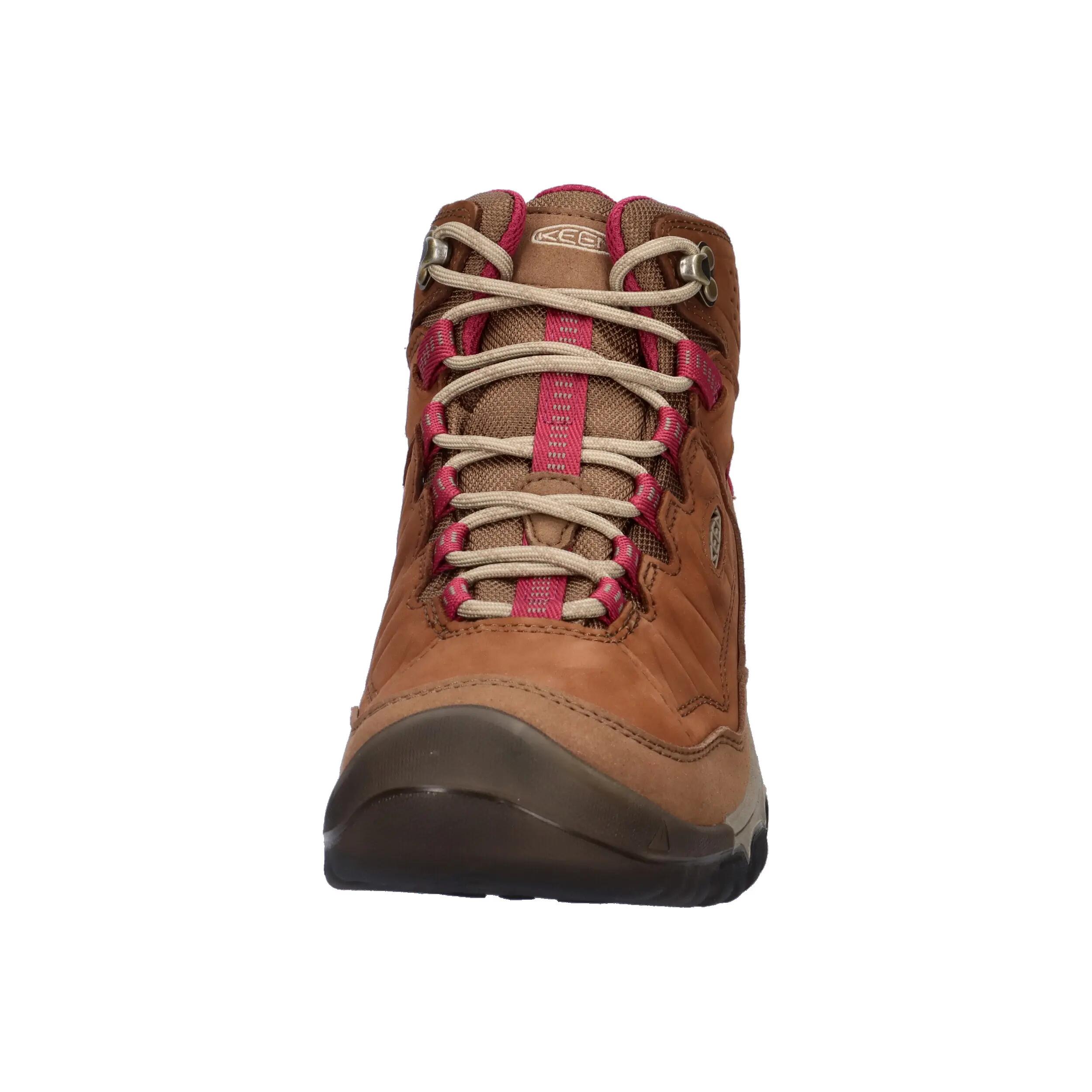Dames TARGHEE IV MID WP W Wandelschoenen Bisonbruin/Beaujolais-rood 3/14