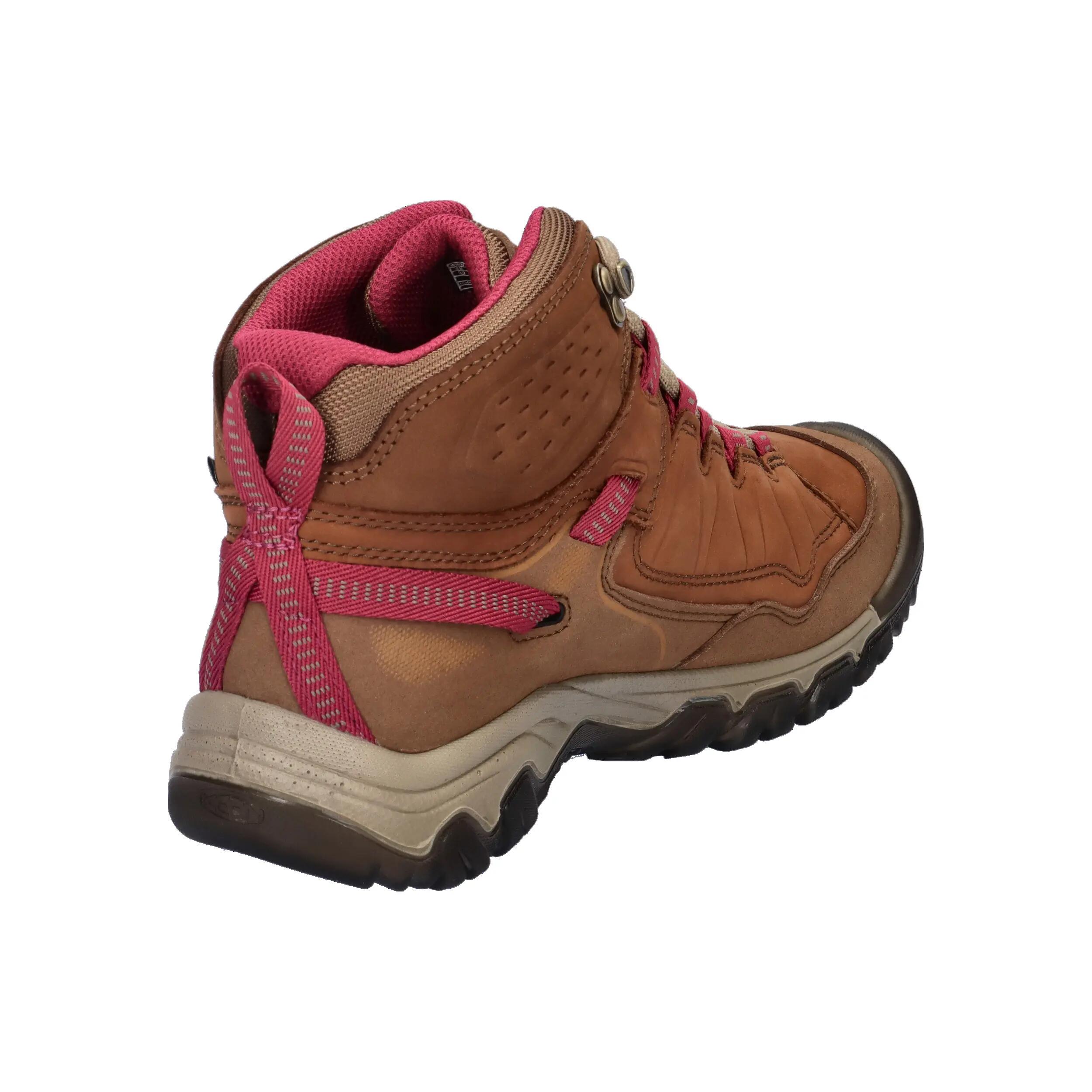 Botas de senderismo Keen Targhee IV Mid WP W Marrón Bisonte/Rojo Beaujolais 13/14