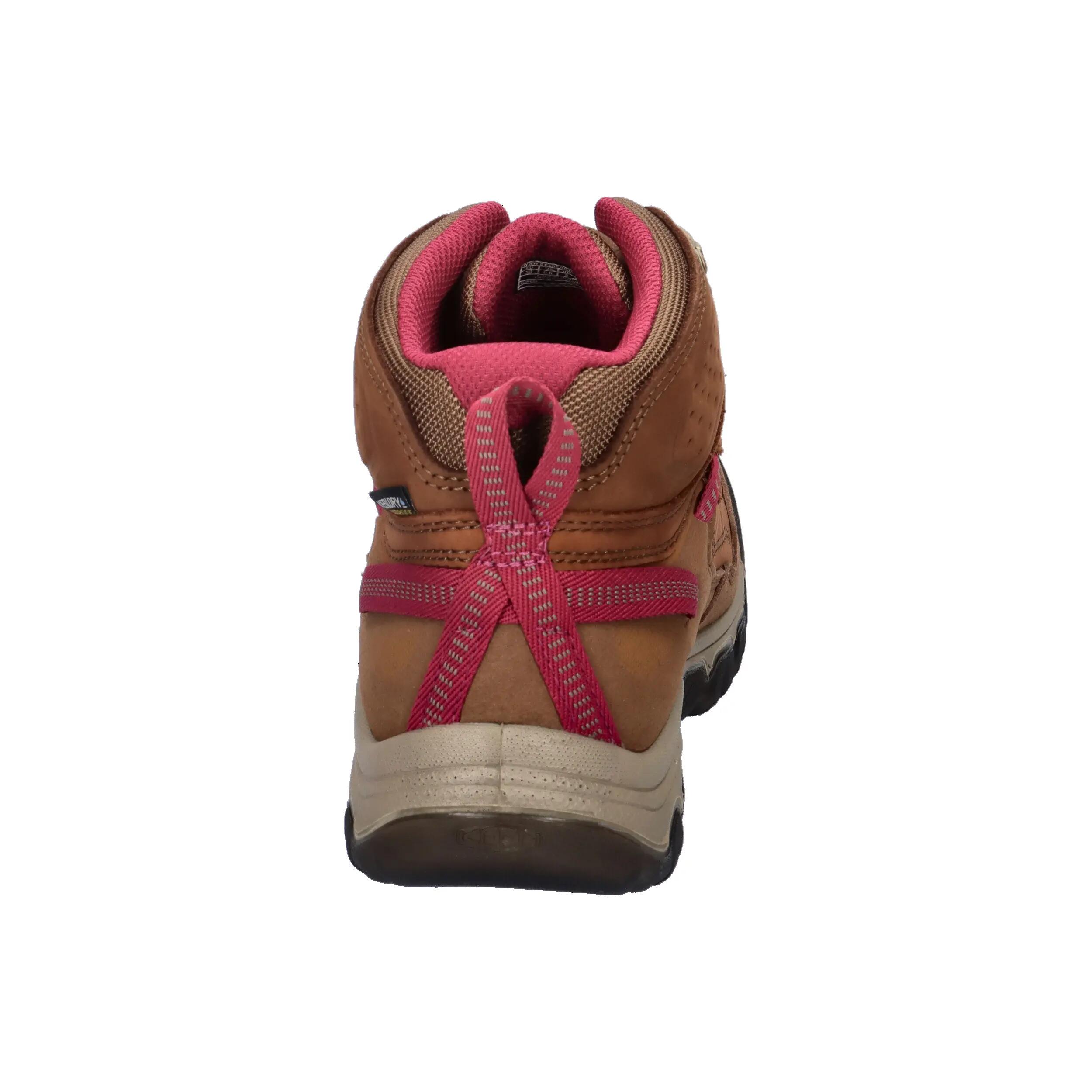 Botas de senderismo Keen Targhee IV Mid WP W Marrón Bisonte/Rojo Beaujolais 12/14
