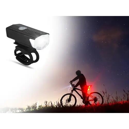 Erős fényű LED-es vízálló kerékpár első és hátsó lámpa, USB-s 9/9