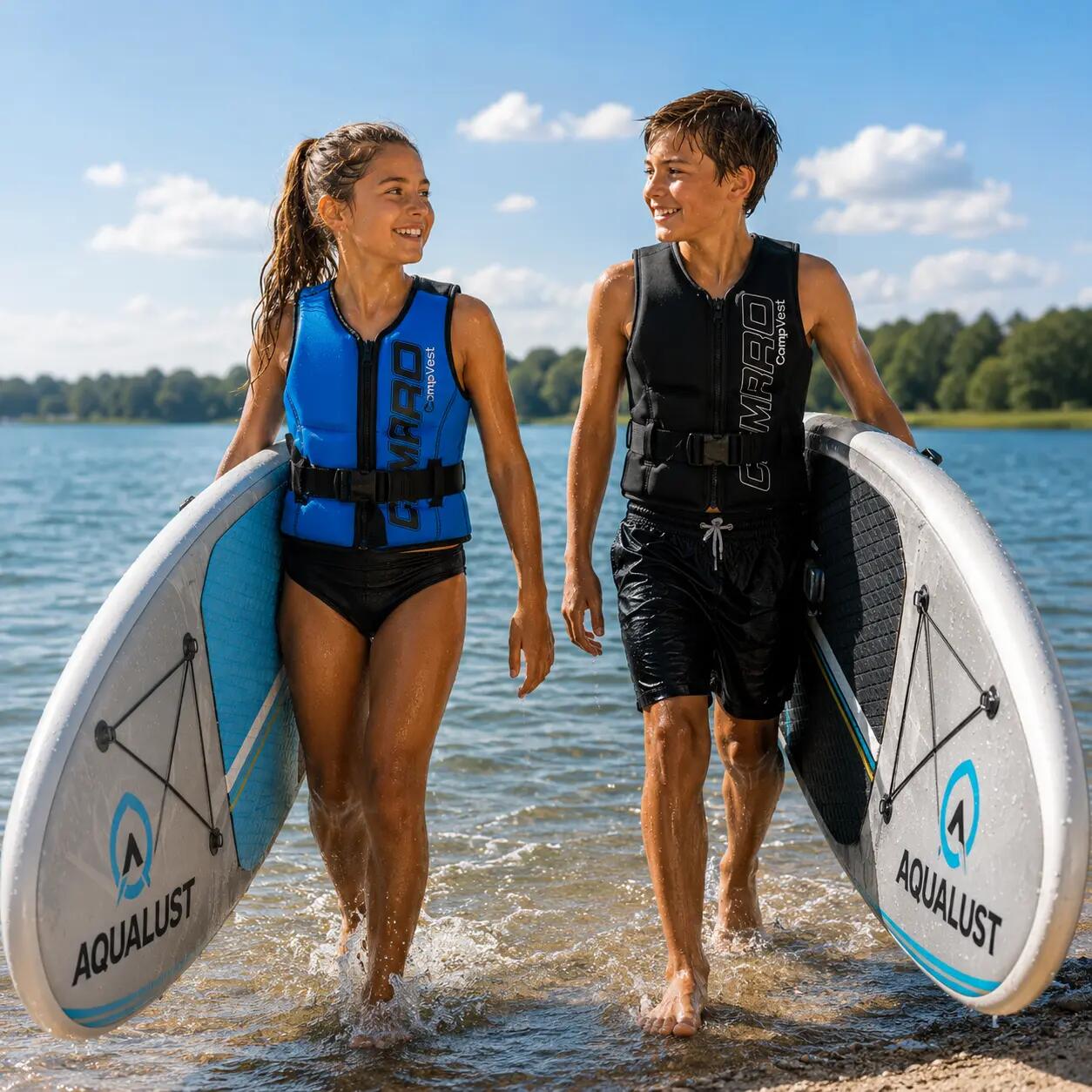 Comp Vest zwemvest kinderen omkeerbaar neopreen met impactbescherming 8/9