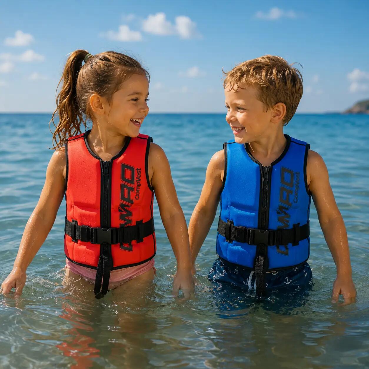 Comp Vest zwemvest kinderen omkeerbaar neopreen met impactbescherming 7/9
