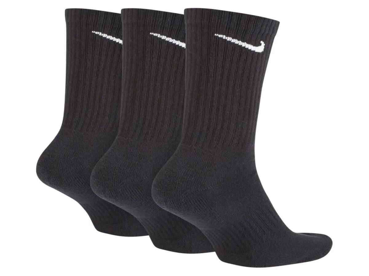 Nike Everyday Cushioned Quarter Socks (3Pk) BLACK/WHITE 6/10