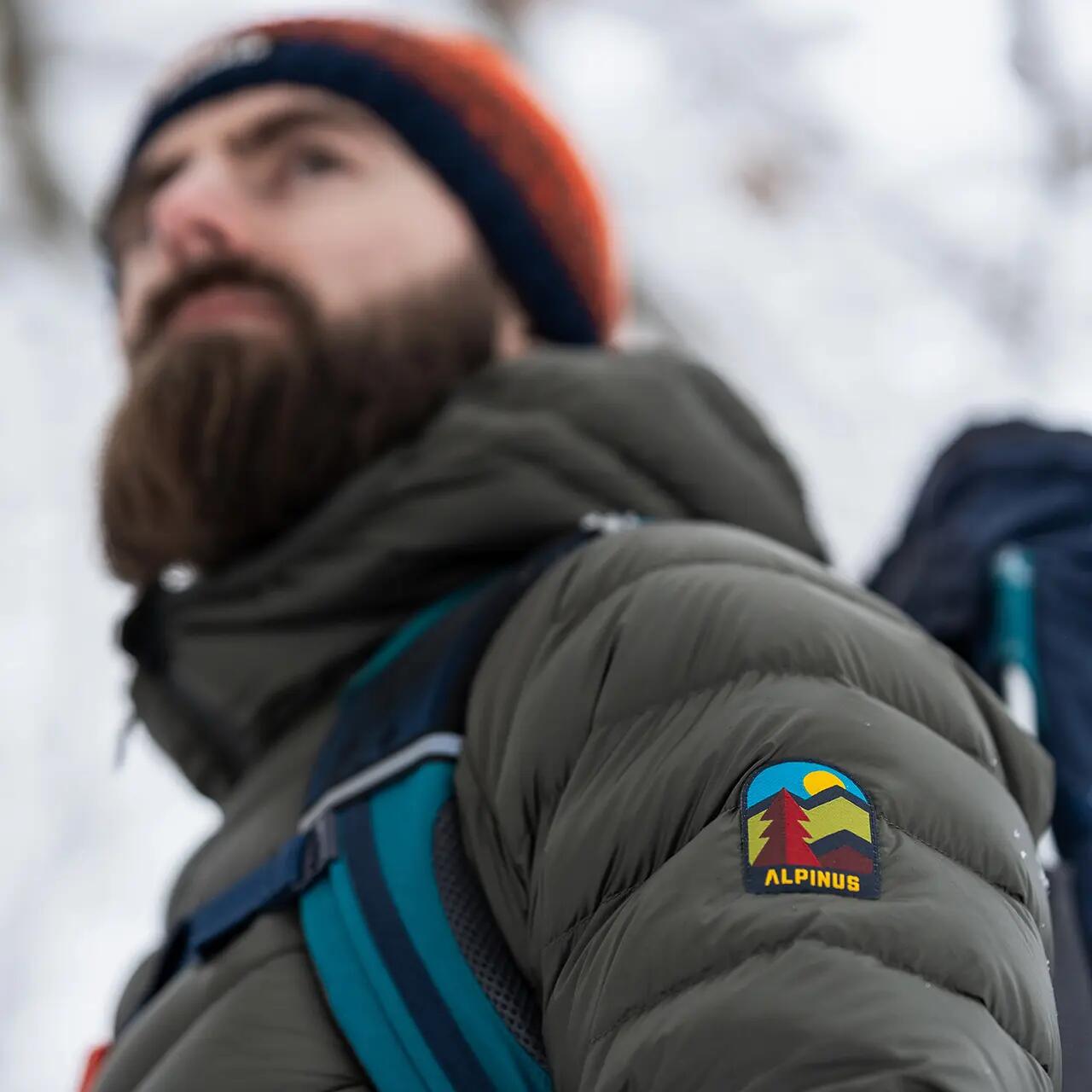 Doudoune en duvet de trek montagne Alpinus Pollux - Homme 7/8