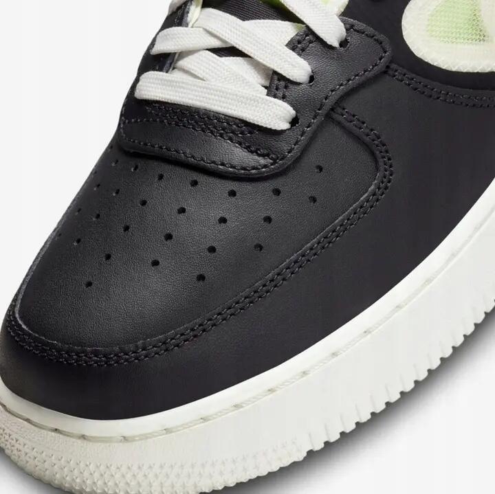 Zapatillas - Baloncesto - Hombre - Nike Air Force 1 Mid React - Negro y amarillo 9/10