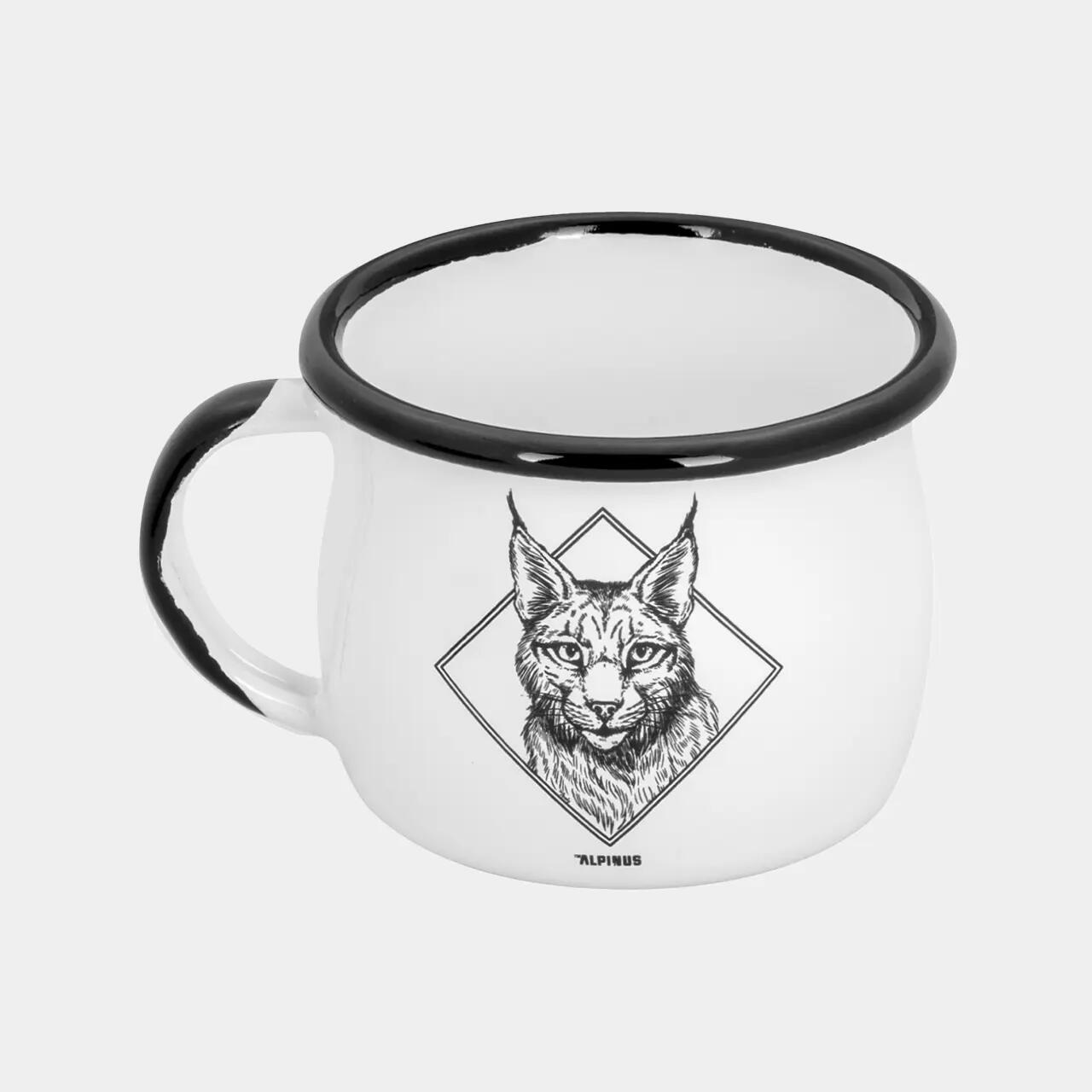 Caneca - Caminhada na natureza - Esmaltada, 280 ml - Alpinus Top - Branca 3/5