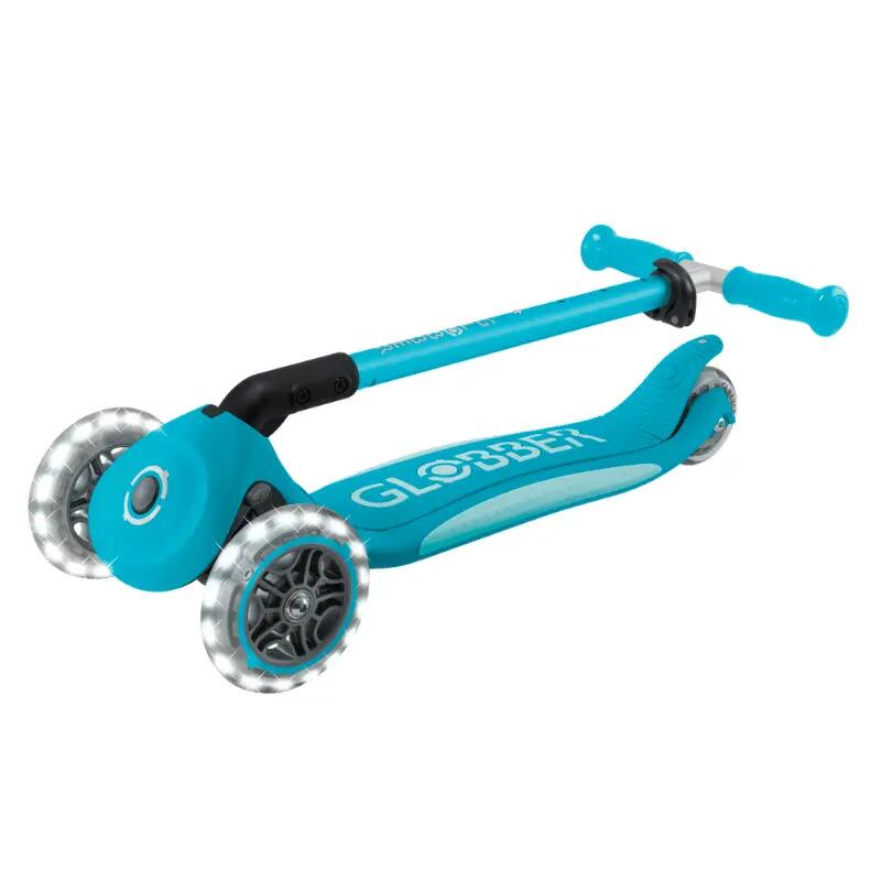 Globber Elite Deluxe Işıklı Scooter - Mavi