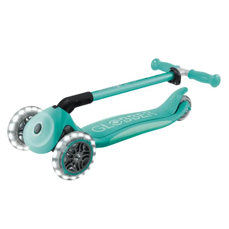 Globber Elite Deluxe Işıklı Scooter - Koyu Mint