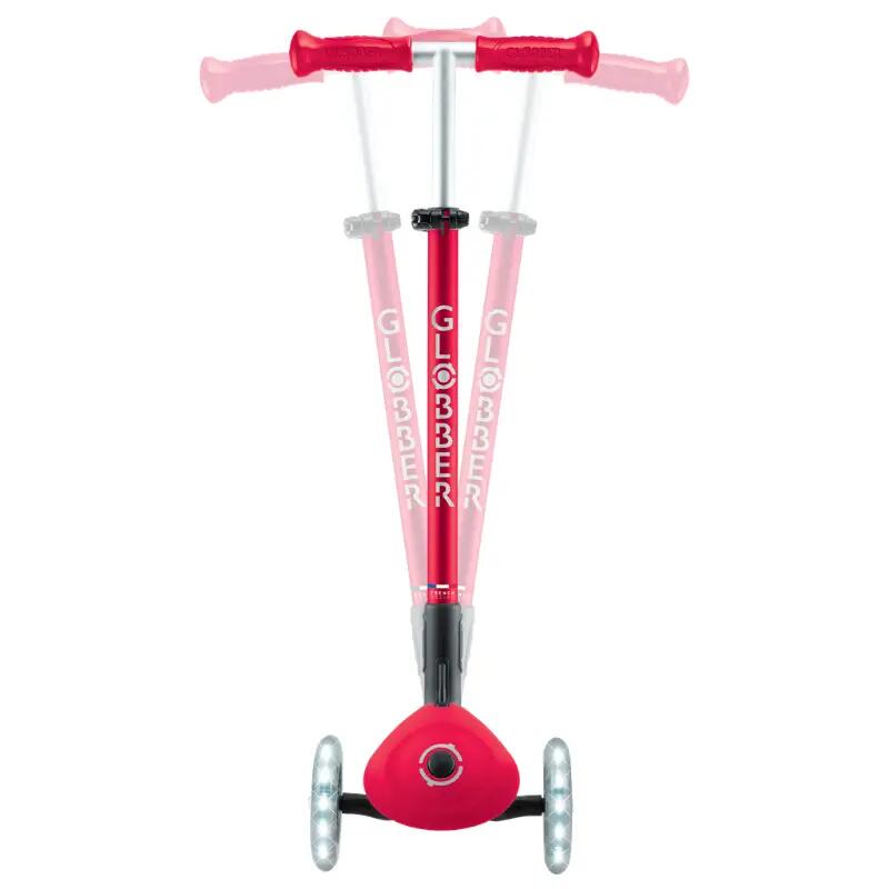 Globber Elite Deluxe Işıklı Scooter - Kırmızı