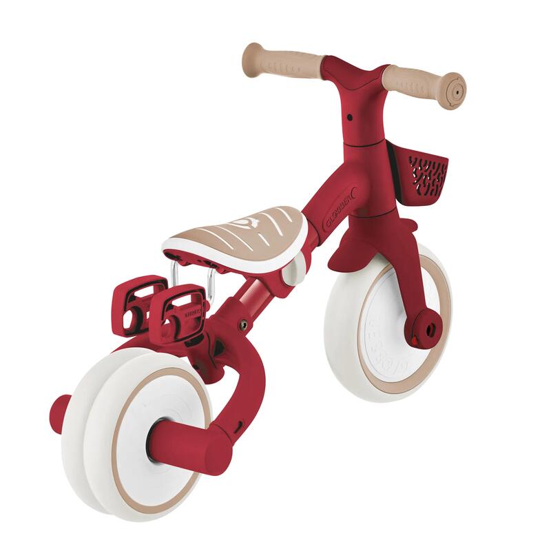 Globber Learning Trike 3in1 Plus Ecologic Bisiklet - Vintage Kırmızı