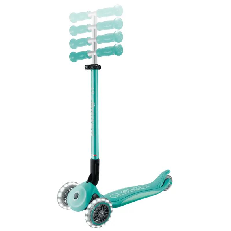 Globber Elite Deluxe Işıklı Scooter - Koyu Mint