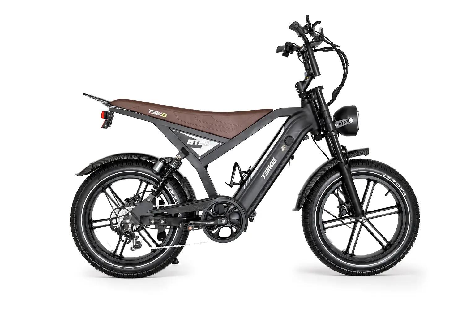 TBIKE GT20 250W Elektrikli Bisiklet Siyah 3/4