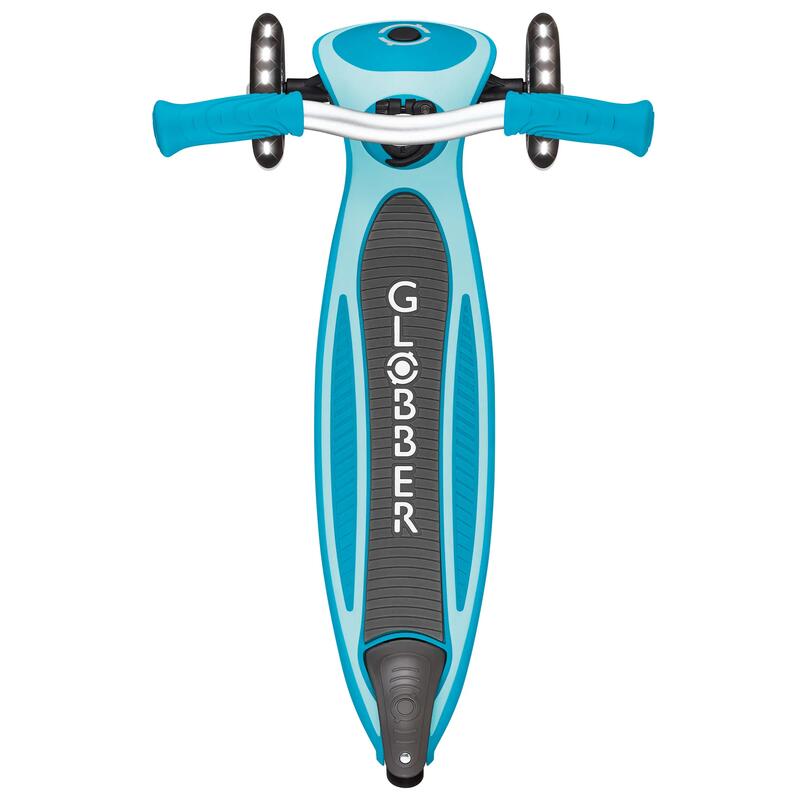 Globber Master Işıklı Katlanabilir Scooter - Okyanus Mavisi