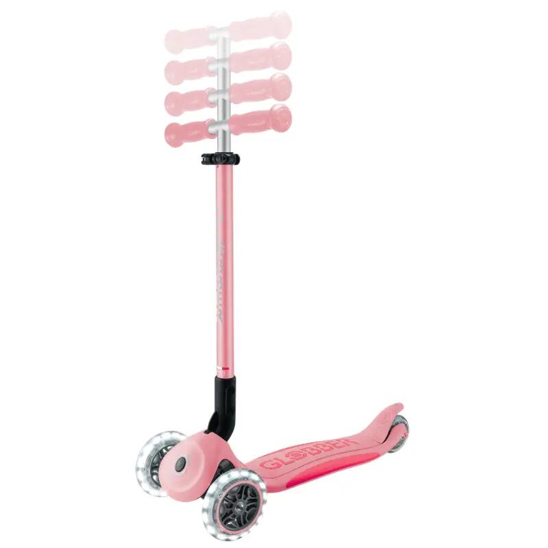 Globber Elite Deluxe Işıklı Scooter - Pastel Pembe