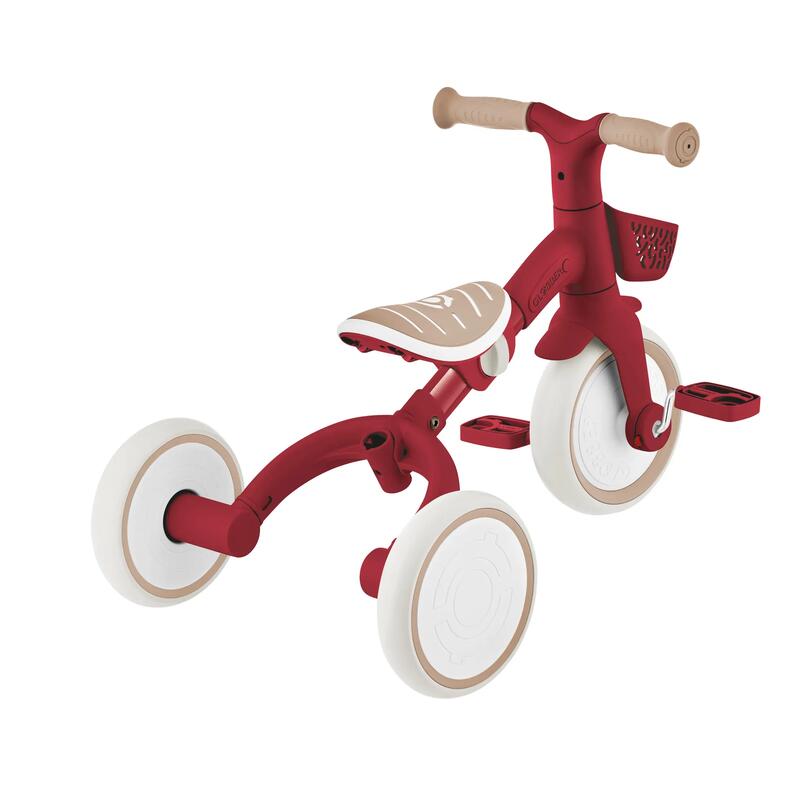 Globber Learning Trike 3in1 Plus Ecologic Bisiklet - Vintage Kırmızı