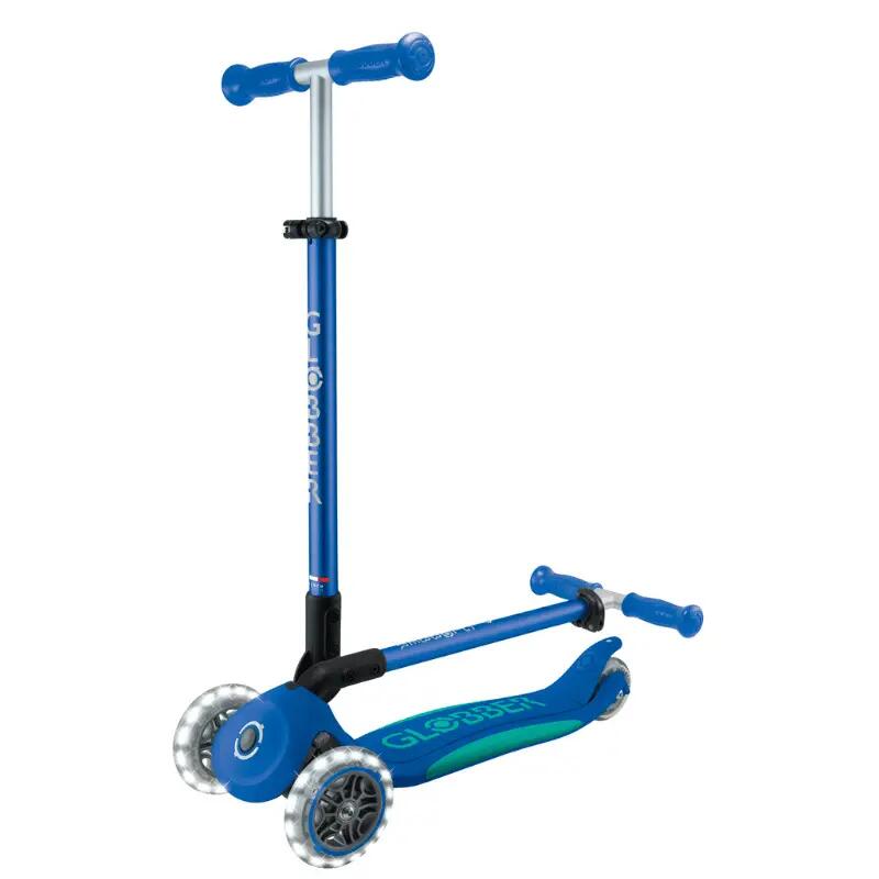 Globber Elite Deluxe Işıklı Scooter - Lacivert