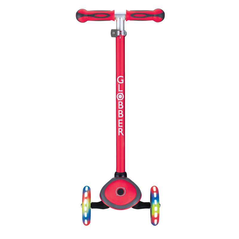 Globber Primo Plus Işıklı Scooter - Kırmızı