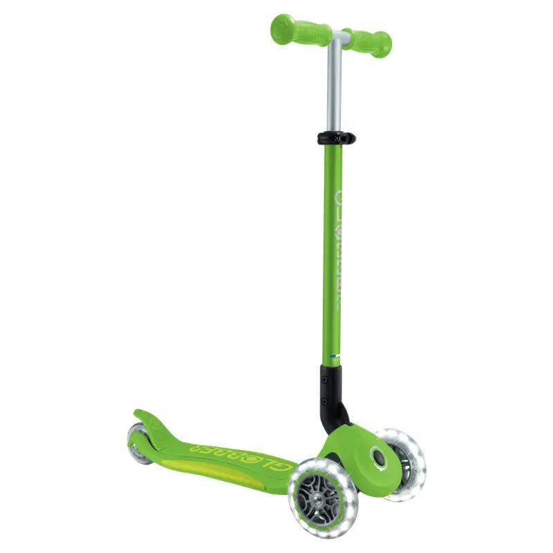 Globber Elite Deluxe Işıklı Scooter - Elma Yeşili