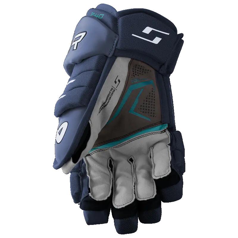 BAUER Supreme F40 Senior Granatowy dorosły Hockey Gloves 3/3