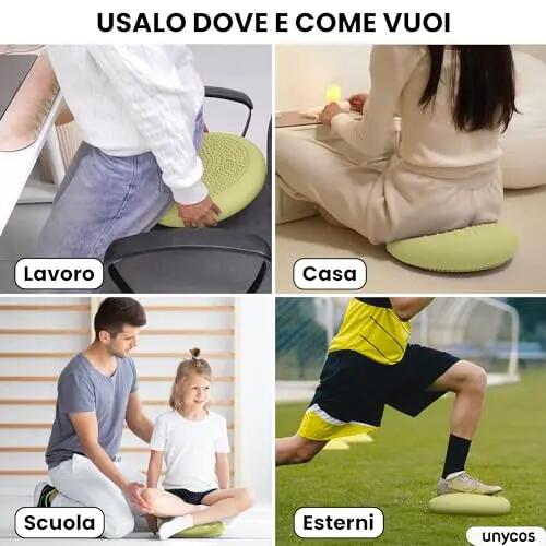 Cojines de equilibrio yoga basic Gris 7/8