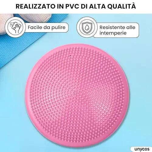 Cojines de equilibrio yoga basic Rosa Claro 7/8