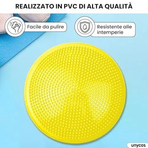 Cojines de equilibrio yoga basic Amarillo 7/8