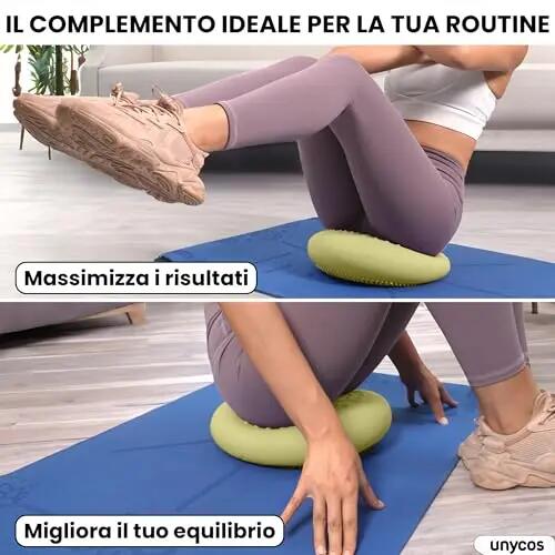 Cojines de equilibrio yoga basic Gris 5/8
