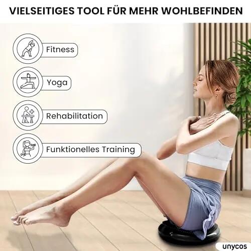 Cojines de equilibrio yoga basic Negro 4/7