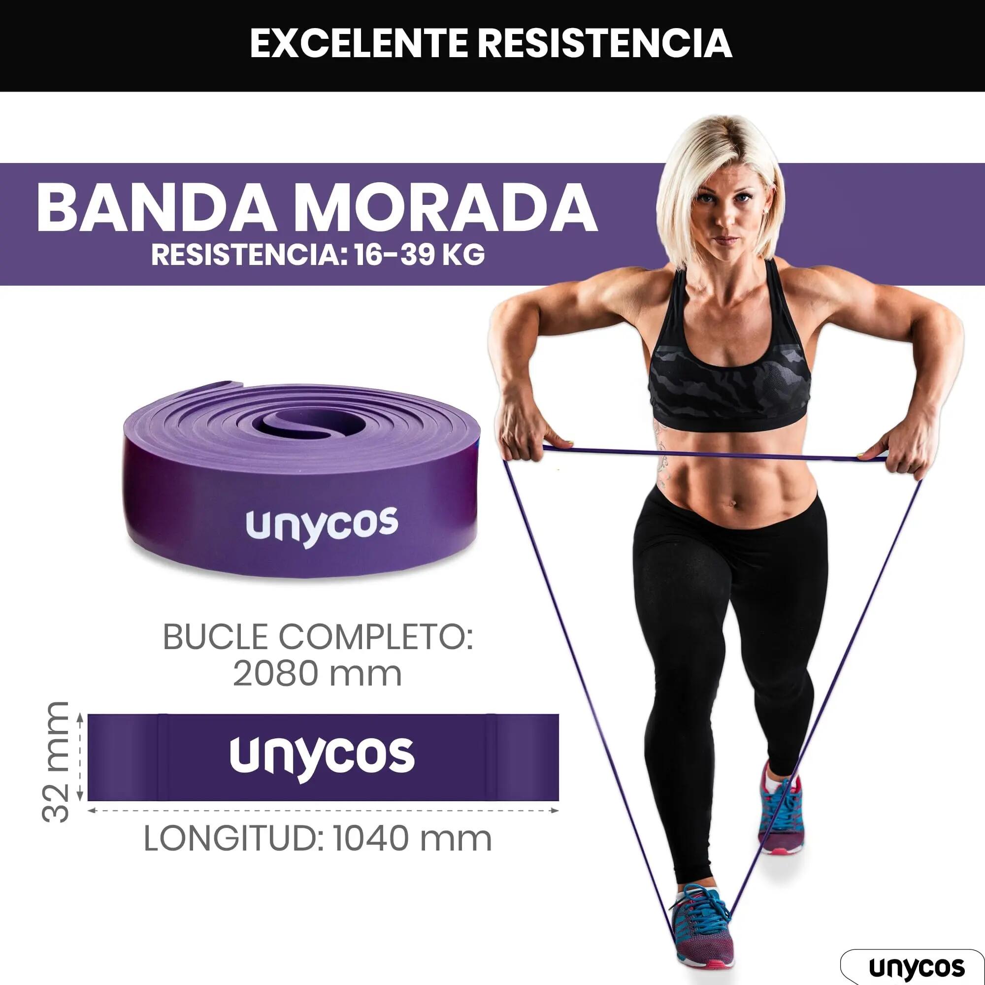 Unycos Banda Elástica 32 mm Standard Morado 2/6