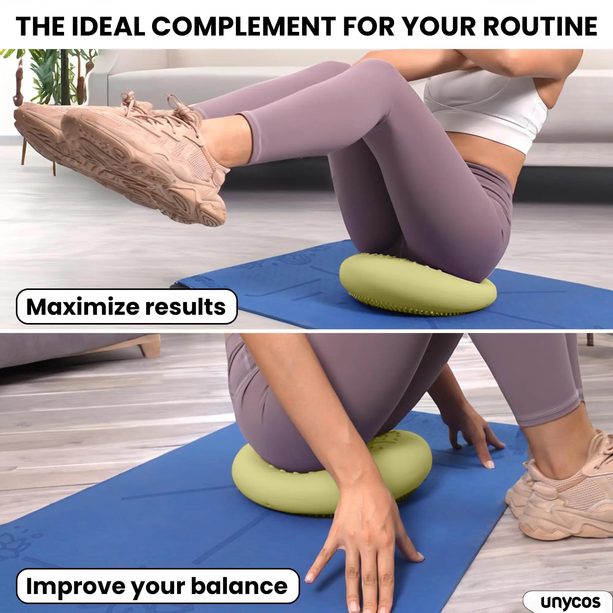 Cojín Equilibrio Yoga Purezen Amarillo 4/6