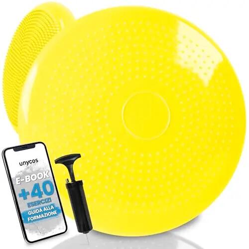 Cojines de equilibrio yoga basic Amarillo 2/8
