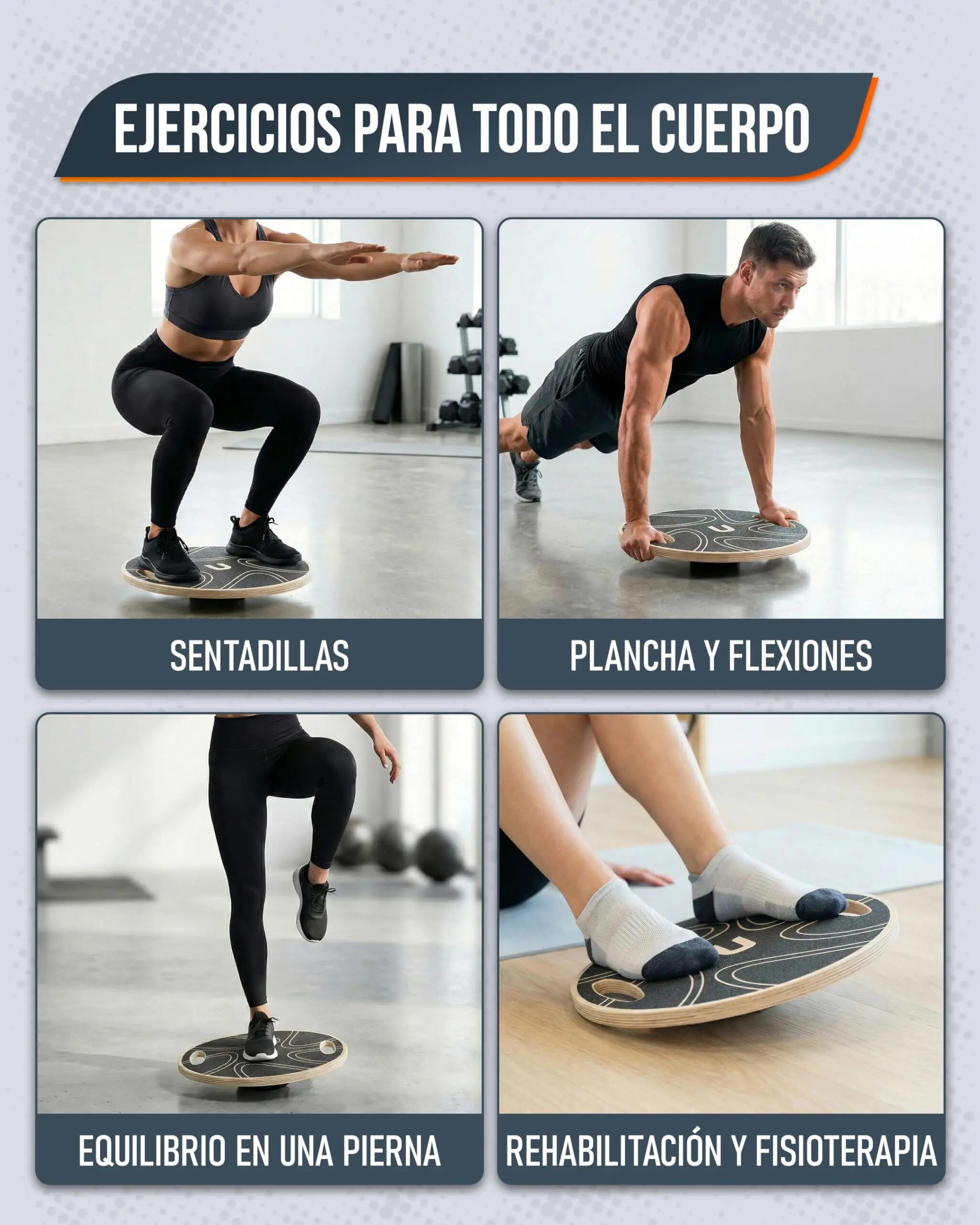 Unycos Balance board con Agarre y grabado 4/7