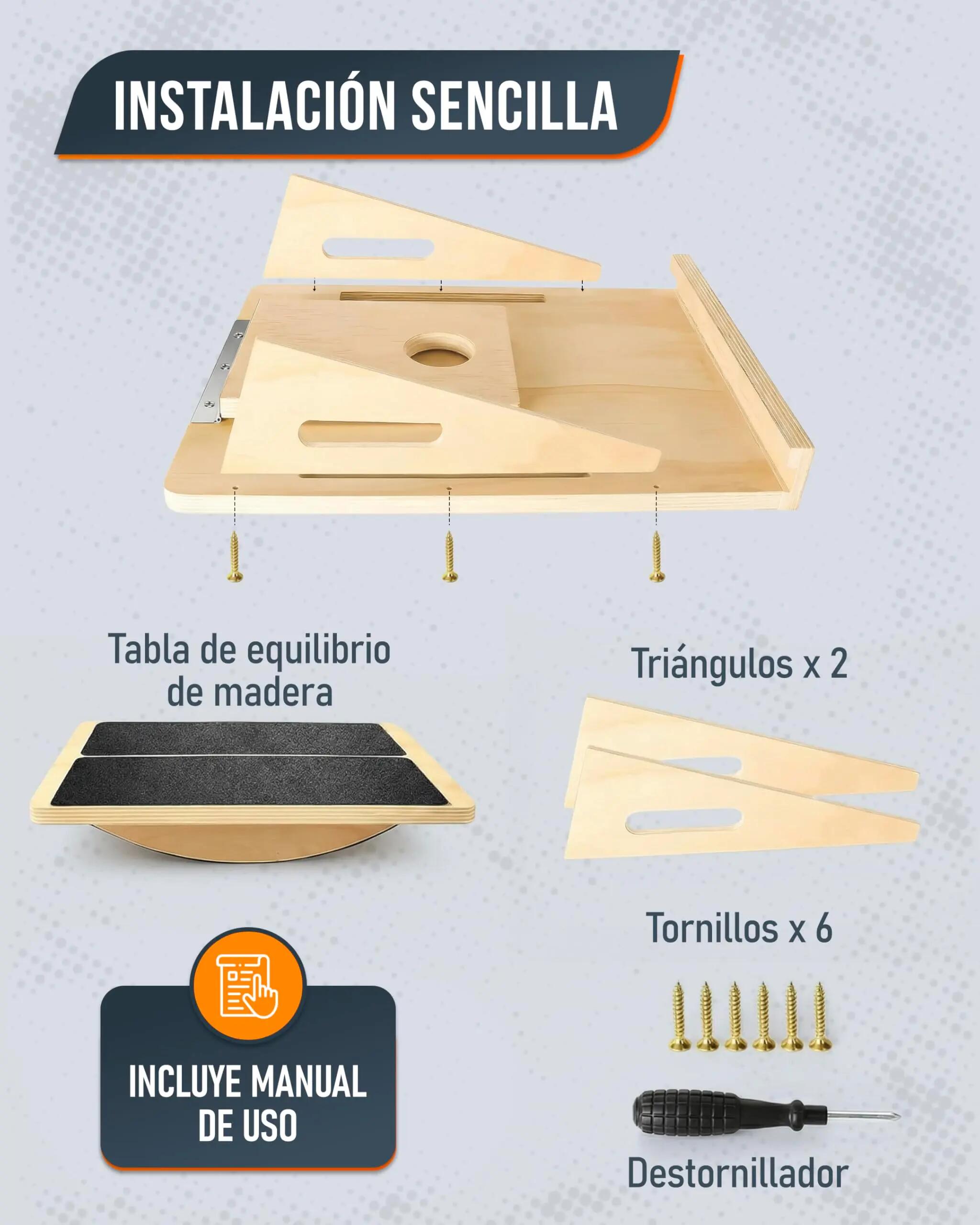 Balance board inclinada 6/8