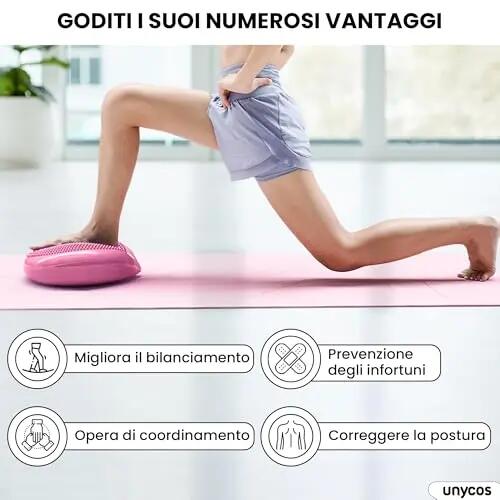 Cojines de equilibrio yoga basic Rosa Claro 3/8