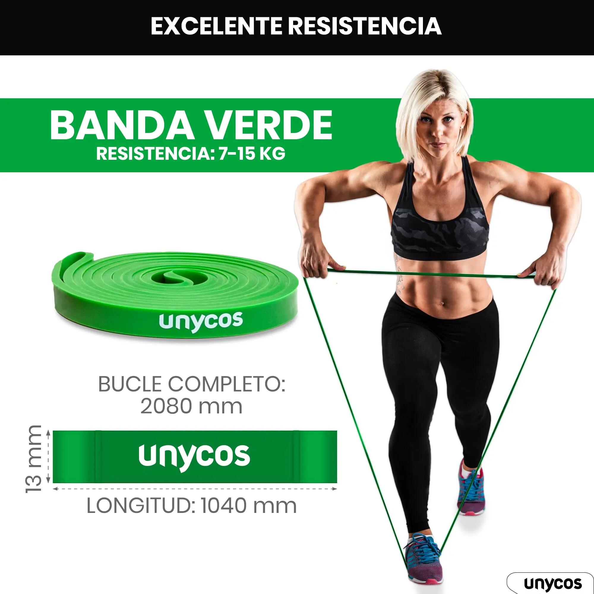 Unycos Banda Elástica 13 mm Light Verde 2/6
