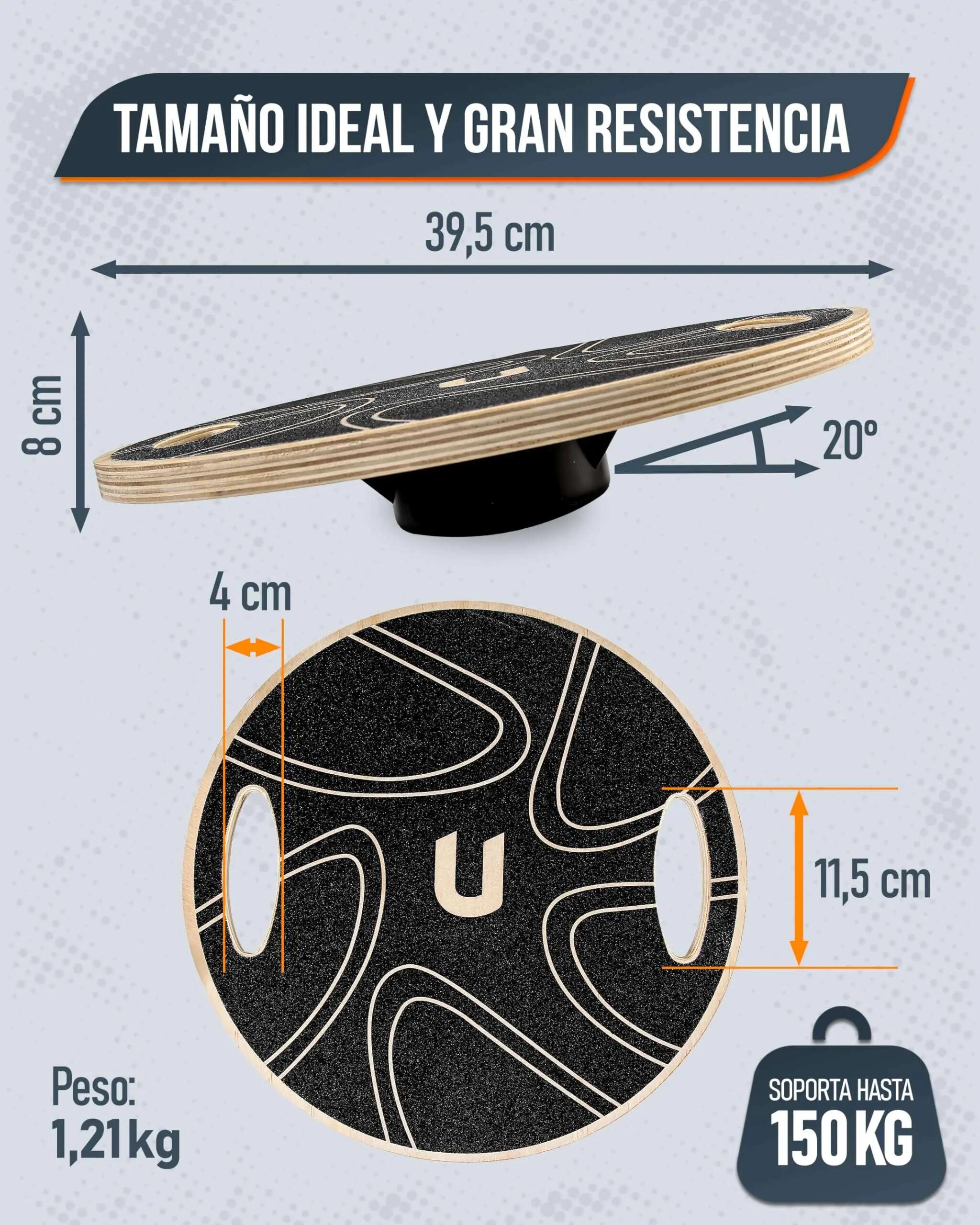 Unycos Balance board con Agarre y grabado 2/7