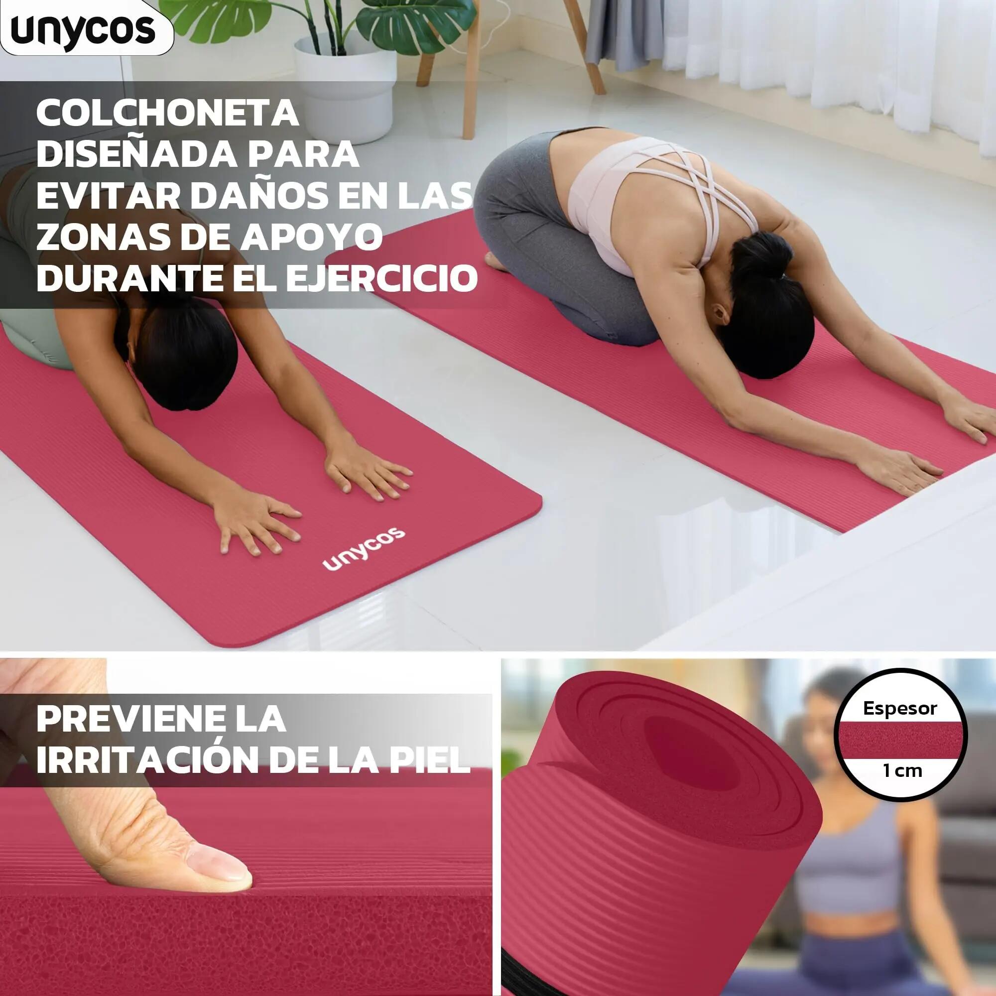 Esterillas Unycos NBR 183x60x1 cm Rojo 5/7