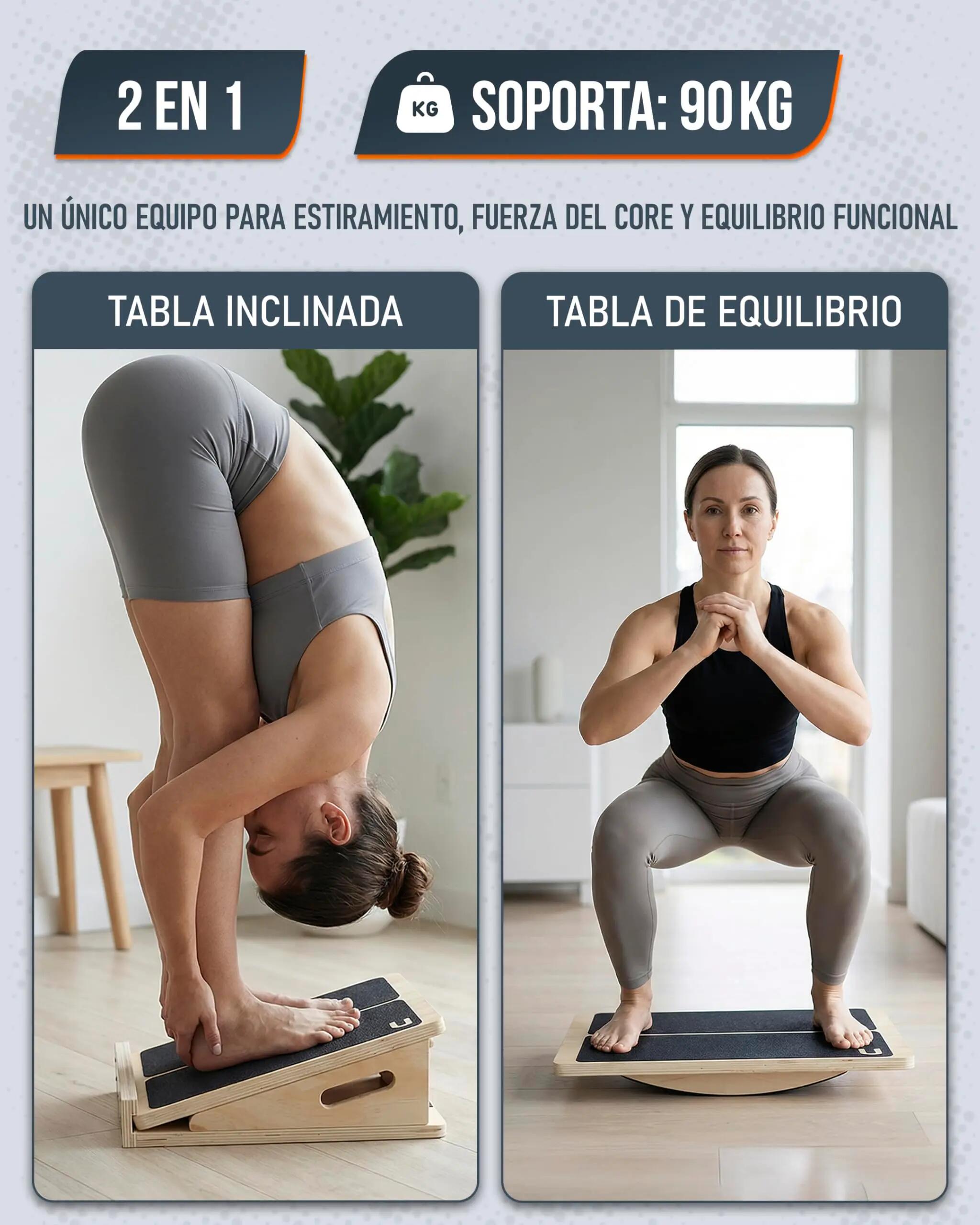 Balance board inclinada 2/8