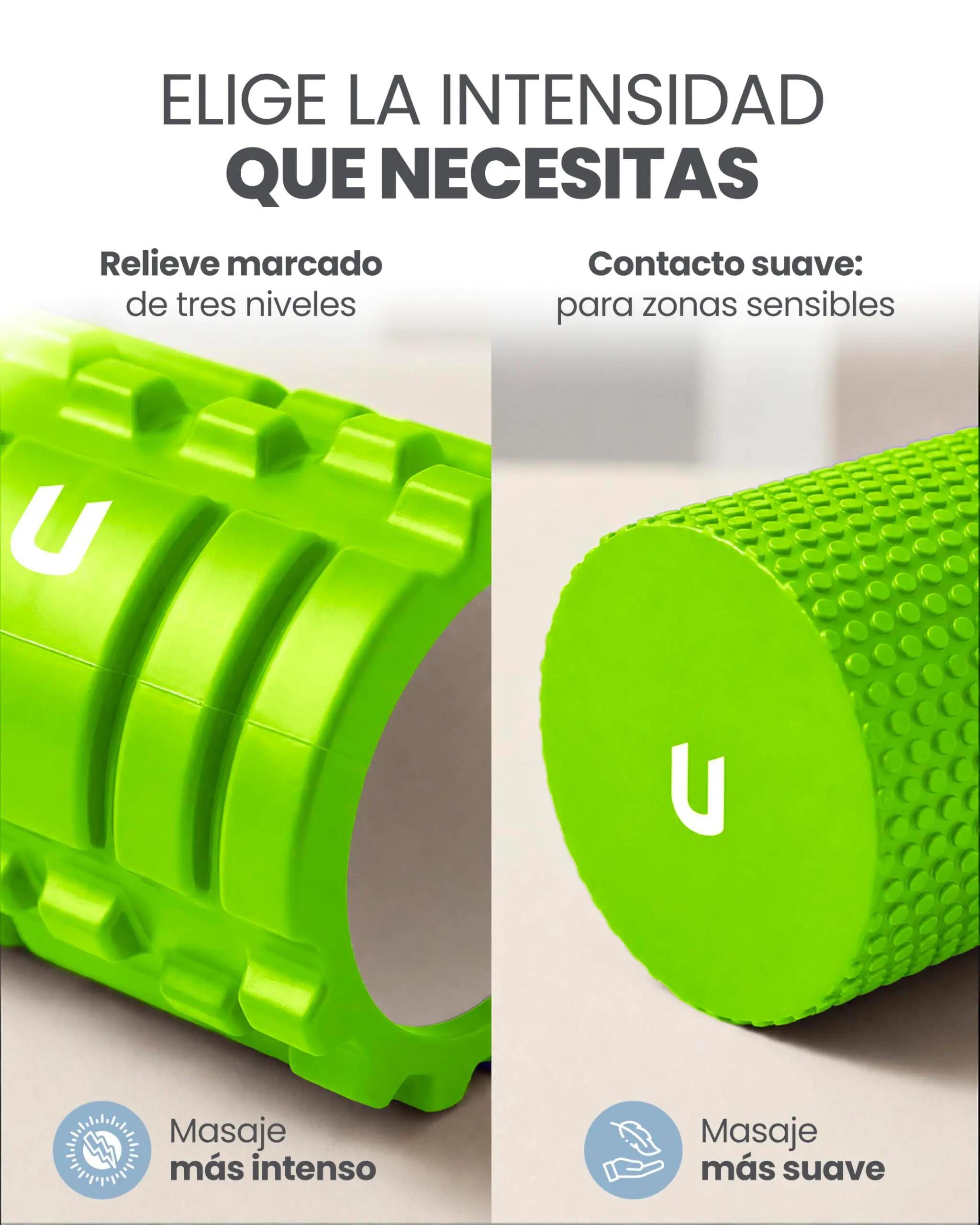 Rodillo Masajeador 2X1 Verde 3/8